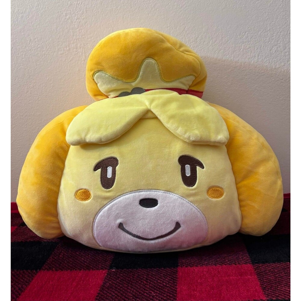 2019 Club Mochi Mochi Tomy Isabelle Animal Crossing 15" Large Plush Head Pillow